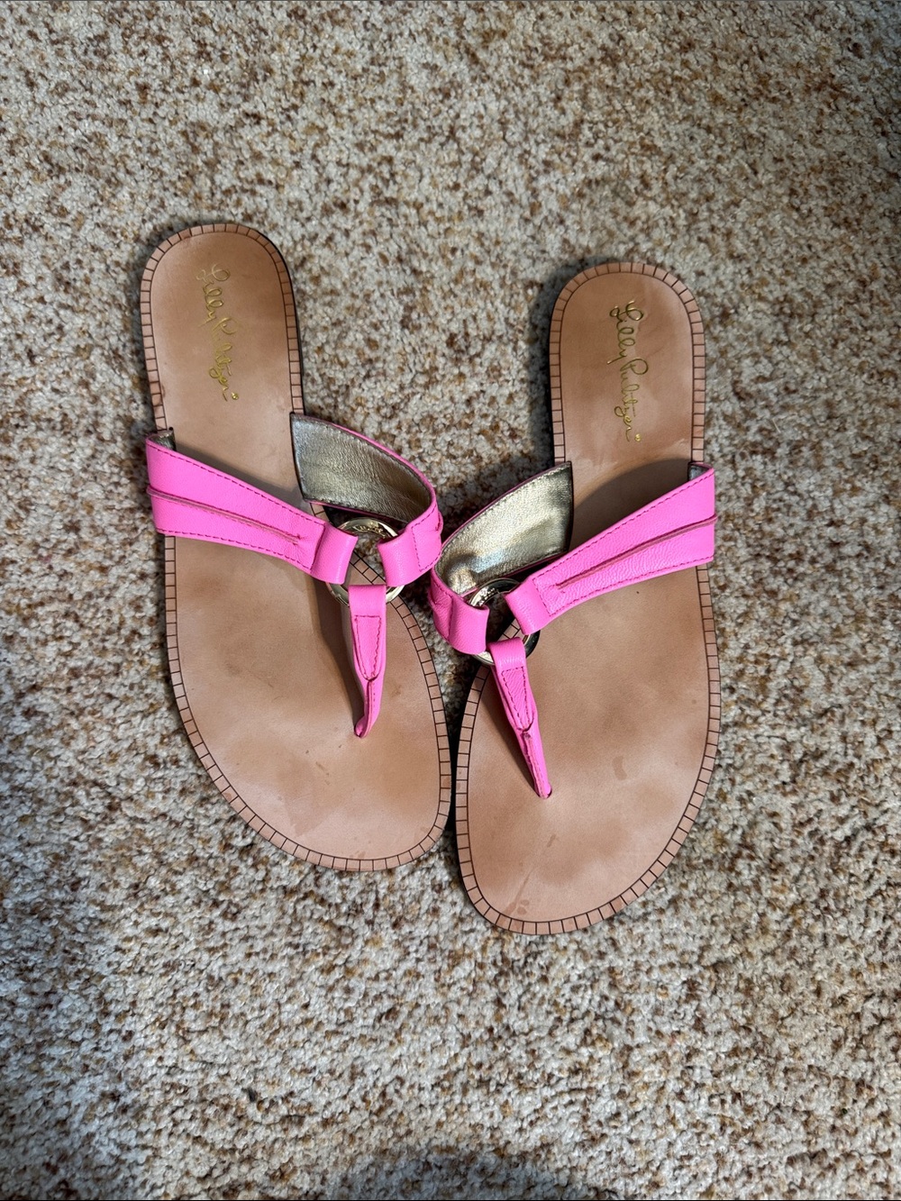 Lilly Pulitzer flip flops